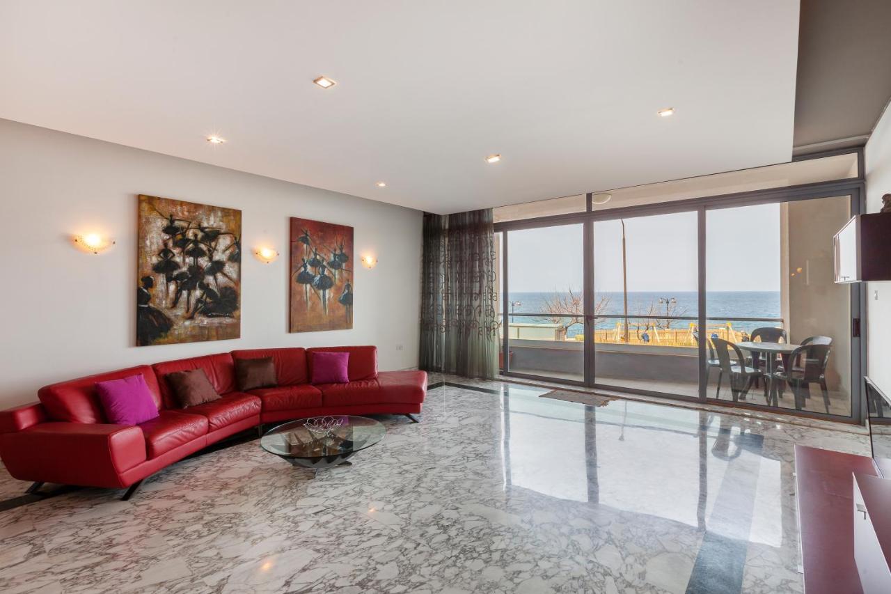 Spacious Seafront Apt With Living, Sofa, Wifi & Ac By 360 Estates Sliema Exterior photo